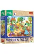 Puzzle drewniane 24 el. Poznaj Rodzin� Treflik�w