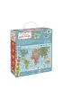 Puzzle 300 el. Odkrywcy Mapa �wiata Bright Junior Media