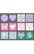 Obrazki metaliczne pink/green