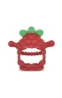 Gryzak silikonowy Razberry Grip, czerwony RazBaby