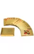 Karty do gry zestaw kart poker plastikowe z�ote talia 54szt.
