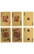 Karty do gry zestaw kart poker plastikowe z�ote talia 54szt.