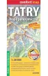 Tatry Mapa panoramiczna laminowana mapa turystyczna 1:28 000