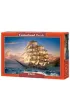 Puzzle 1500 el. �eglowanie o zachodzie s�o�ca Castorland