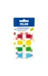 Milan Zak�adki indeksuj�ce transparentne Fluo 45 x 12 mm 140 szt.
