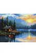 Ideyka Malowanie po numerach - Przytulno�� nad jeziorem 40x50cm