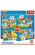 Puzzle 4w1 - Biegn�ce Pieski (12+15+20+24 el.) Trefl