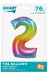 Godan Balon foliowy Smart Cyfra 2 t�czowa 76cm