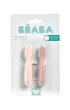 Beaba Zestaw silikonowych pierwszych yeczek-gryzakw Cotton candy/sorbet 2 szt.