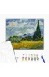 Brushme Malowanie po numerach - Pole z Zielon� Pszenic� i Cyprys 40x50cm