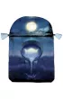 Lo Scarabeo Satynowy woreczek na karty Silver Witchcraft