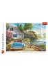 Puzzle 2000 el. Wakacyjna przysta� Trefl