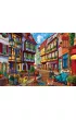 Puzzle 2000 el. Kolorowa uliczka Educa