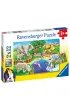 Puzzle 2x12 el. Zwi�ta w zoo Ravensburger