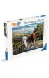 Puzzle 2D 500 el. Krowy d�ugorogie Ravensburger