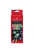 Faber-Castell Kredki o��wkowe metaliczne sze�ciok�tne 10 szt.