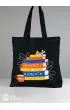 TanioKsi��kowa torba - Books are great 38x42x8 z dnem z przeszycia