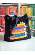 TanioKsi��kowa torba - Books are great 38x42x8 z dnem z przeszycia
