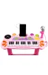Multistore Keyboard organki pianinko z mikrofonem mp3 r�owe