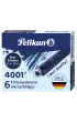 Pelikan Naboje kr�tkie TP/6 niebieskie niebieskie 6 szt.