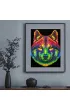 Diamond Dotz Haft diamentowy - Adults Flocked Neon Wolf 35.5x45.7cm