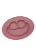 Ezpz Silikonowy talerzyk z podkadk may 2w1 Mini Mat Mauve