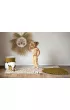 Toddlekind Mata do zabawy z baweny organicznej w ksztacie licia Leaf Mat Sand Castle