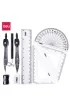 Deli Zestaw geometryczny Orbit z cyrklem 9 element�w