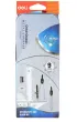 Deli Zestaw geometryczny Orbit z cyrklem 9 element�w