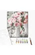 Brushme Malowanie po numerach - Bukiet delikatnych r� 40x50cm