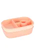 Lunch box �niadani�wka pude�ko �niadaniowe z przegr�dkami dzielone morelowe 1.9 l