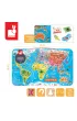Puzzle magnetyczne Mapa �wiata Janod