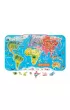 Puzzle magnetyczne Mapa �wiata Janod