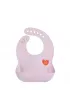 Lassig liniak silikonowy z kieszonk Happy Rascals Heart lavender