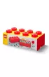 Pojemnik klocek LEGO Brick 8 Czerwony
