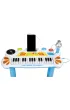 Multistore Keyboard organki pianinko z mikrofonem mp3 niebieskie