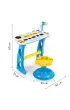 Multistore Keyboard organki pianinko z mikrofonem mp3 niebieskie