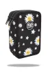 CoolPack Pi�rnik potr�jny z wyposa�eniem Jumper 2 Daisy Black