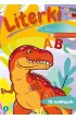 Ksi��ka edu. B5 Literki z dinozaurami  Naklejki SKRZAT 072167 SK