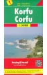 Wyspa grecka korfu mapa 1:50 000