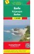 Wyspa grecka korfu mapa 1:50 000