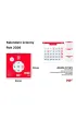 Main paper Kalendarz 2026 �cienny 30x30cm czerwony