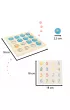 Gra planszowa memory montessori zestaw puzzle drewniane 4 karty