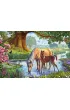 Puzzle 150 el. Konie przy strumieniu Schmidt