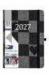 Kalendarz Jazz 2027 B6 dzienny jeans serca