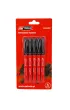 Awtools Markery permanentne cienkie czarne 5 szt.