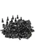 Pionki do gry z gwk - czarne Plastic Polska