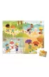 Puzzle w walizce Pory roku 4+ Janod