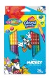Patio Kredki o��wkowe tr�jk�tne Colorino Kids + temper�wka Mickey 24 kolor�w