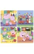 Puzzle 4w1 �winka Peppa walizka 113788 Educa